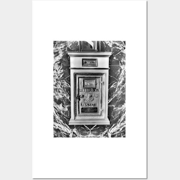 You've Got Mail - Black & White - Graphic Wall Art by davidbstudios